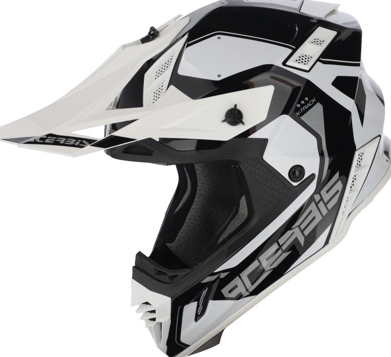 X-TRACK 22-06 HELMET, BLACK/WHITE, Size L