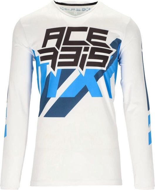 JERSEY X-FLEX THREE, WHITE/BLUE