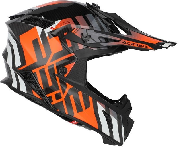 STEEL CARBON 22-06 HELMET, BLACK/FLUORESCENT ORANGE