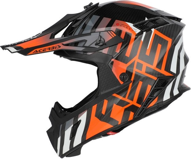STEEL CARBON 22-06 HELMET, BLACK/FLUORESCENT ORANGE