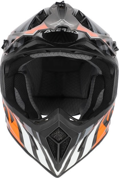 STEEL CARBON 22-06 HELMET, BLACK/FLUORESCENT ORANGE