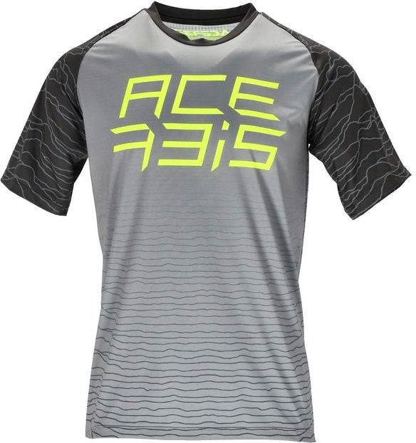 JERSEY MTB FLEX HALO, GREY/YELLOW