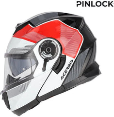 SEREL 22-06 HELMET, WHITE/RED, Size S