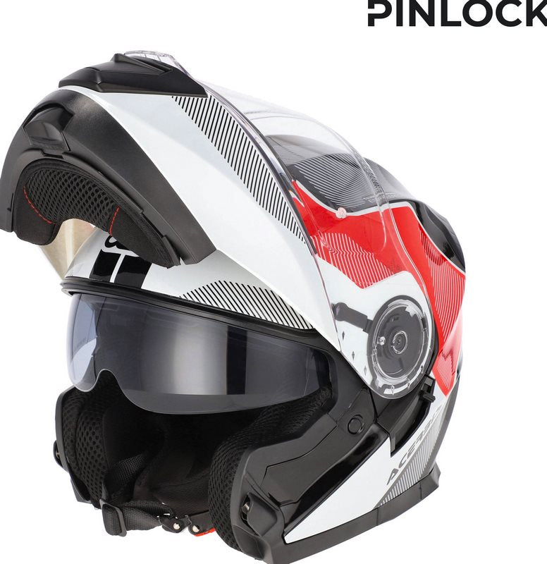 SEREL 22-06 HELMET, WHITE/RED, Size S