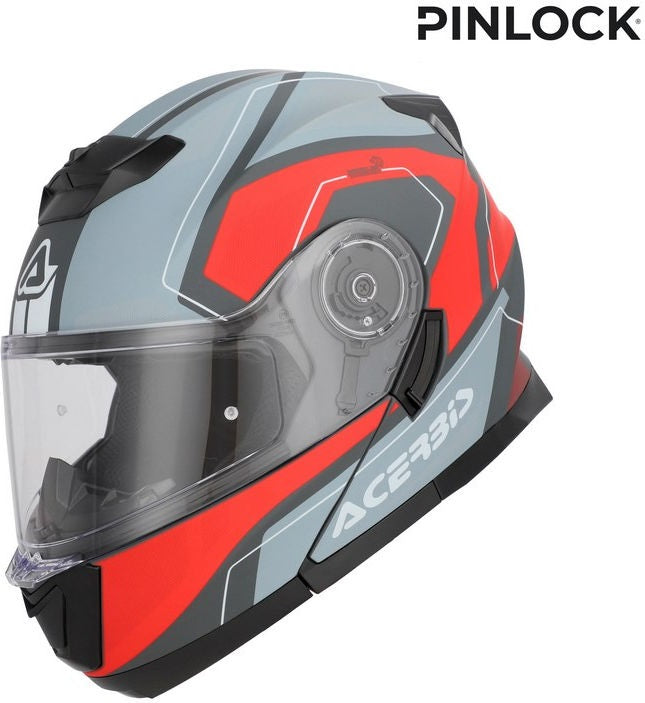 SEREL 22-06 HELMET, GREY/RED