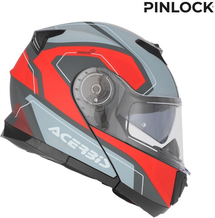 SEREL 22-06 HELMET, GREY/RED