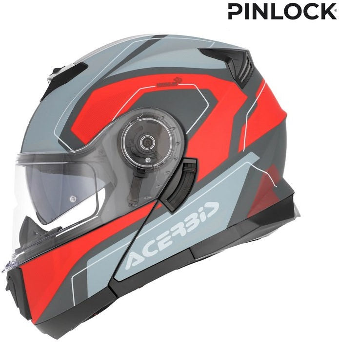 SEREL 22-06 HELMET, GREY/RED