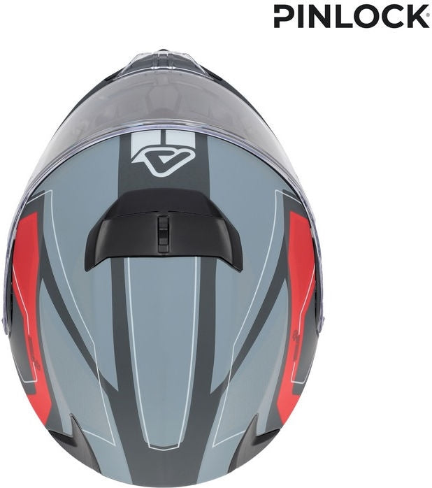 SEREL 22-06 HELMET, GREY/RED