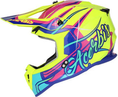 LINEAR 22-06 HELMET, YELLOW/PURPLE