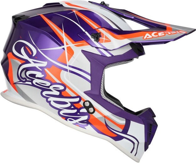 LINEAR 22-06 HELMET, PURPLE/WHITE, Size XS