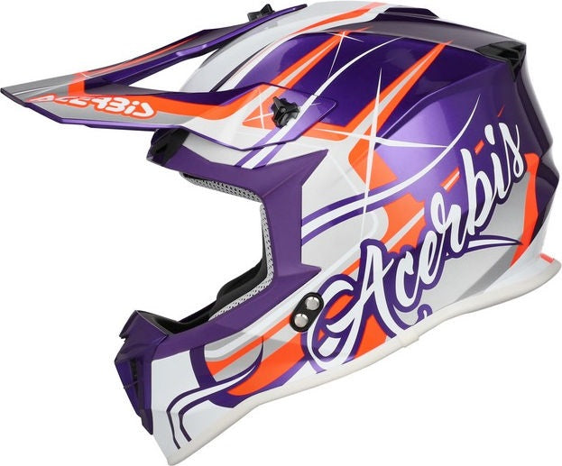 LINEAR 22-06 HELMET, PURPLE/WHITE, Size XS