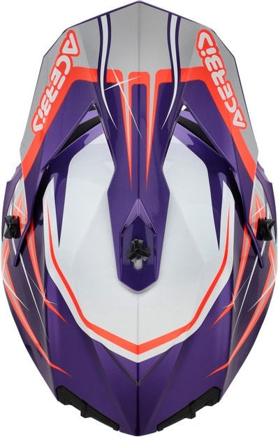 LINEAR 22-06 HELMET, PURPLE/WHITE, Size XS