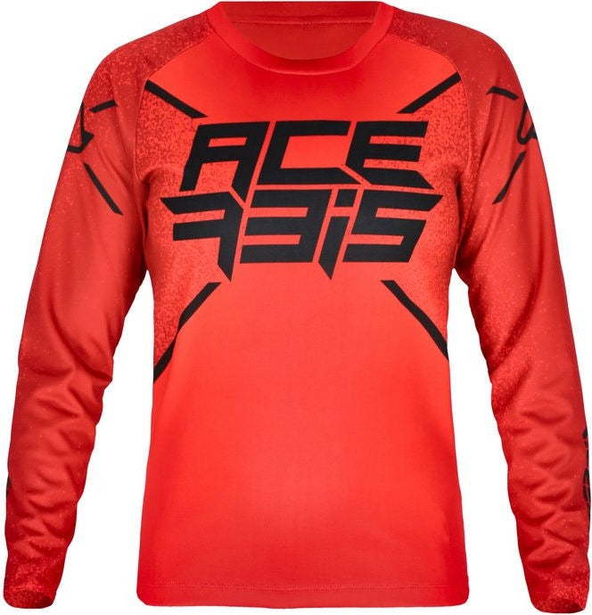 JERSEY MX J-KID FIVE, RED/BLACK
