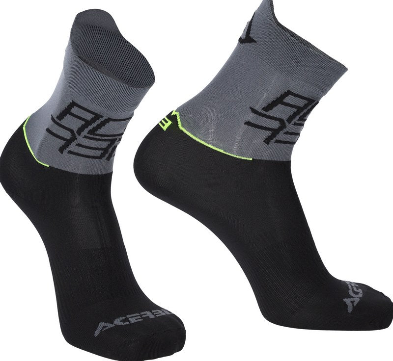 SOCKS MTB LIGHT, GREY/YELLOW
