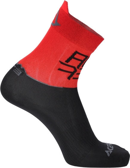 SOCKS MTB LIGHT, BLACK/RED