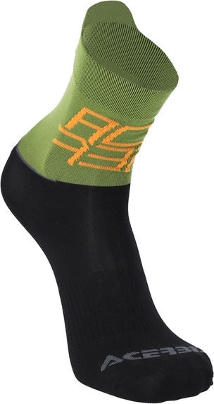 SOCKS MTB LIGHT, BLACK/GREEN