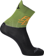 SOCKS MTB LIGHT, BLACK/GREEN