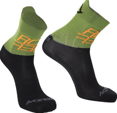 SOCKS MTB LIGHT, BLACK/GREEN