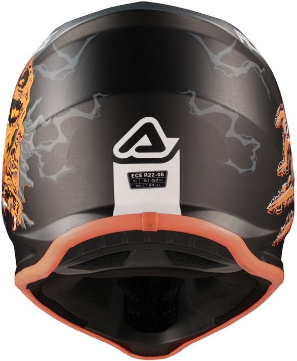 PROFILE JUNIOR HELMET, BLACK/FLUORESCENT ORANGE, Size T56