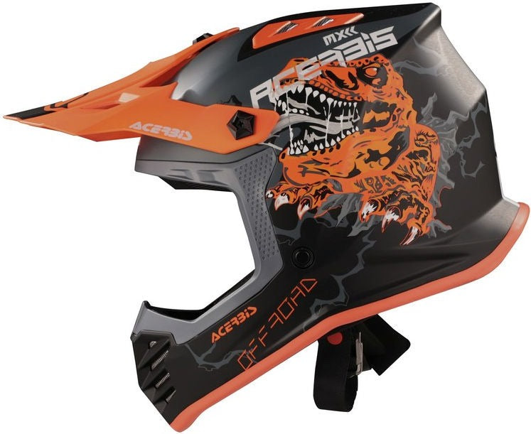 PROFILE JUNIOR HELMET, BLACK/FLUORESCENT ORANGE, Size S.52