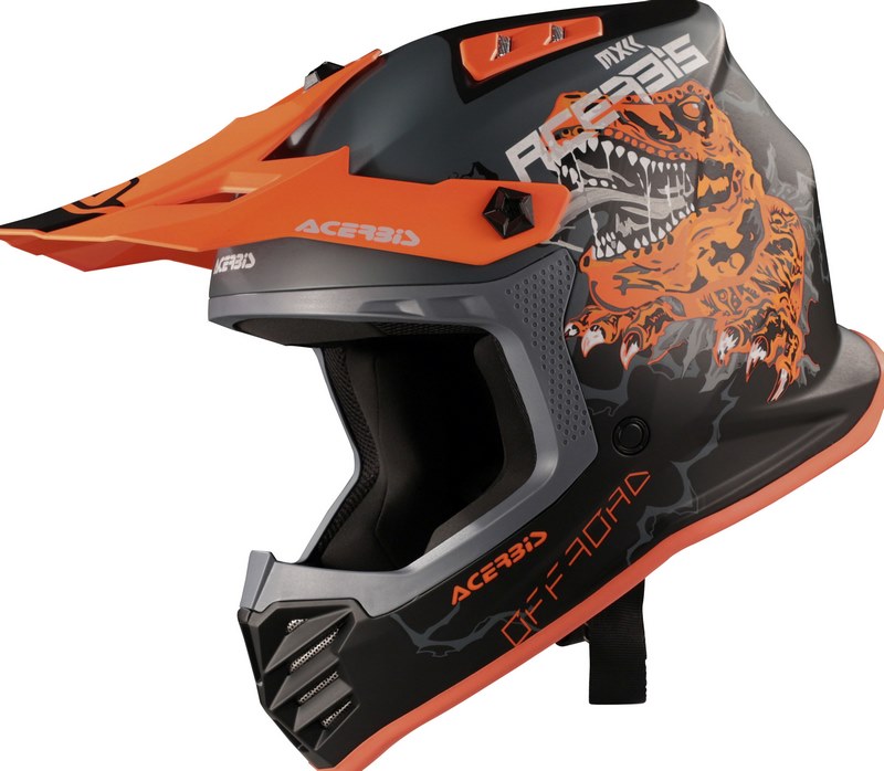 PROFILE JUNIOR HELMET, BLACK/FLUORESCENT ORANGE, Size T54