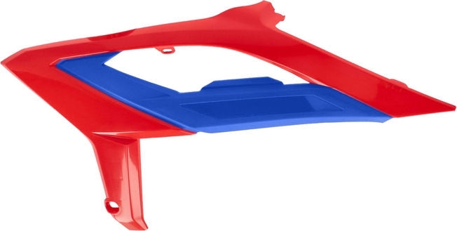 RADIATOR SCOOPS, RED/BLUE