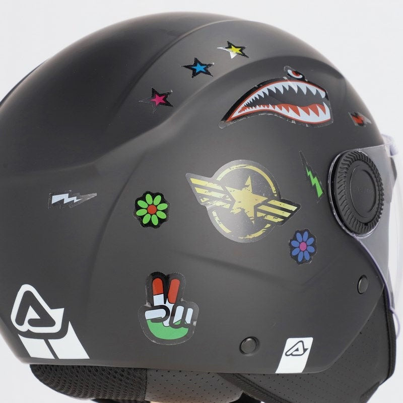 JET BREZZA KID HELMET, BLACK