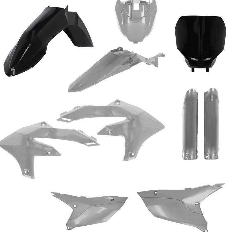 FULL PLASTIC KIT, BLACK/GREY
