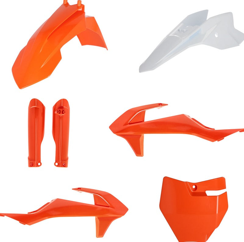 FULL PLASTIC KIT, ORANGE/WHITE
