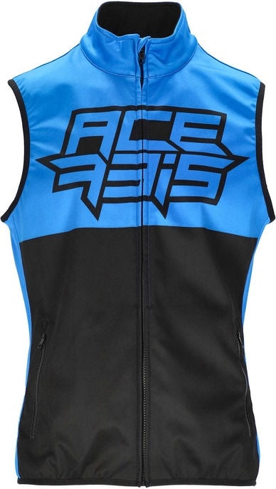 VEST SOFTSHELL MX LINEAR, BLACK/BLUE