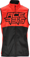 VEST SOFTSHELL MX LINEAR, BLACK/RED