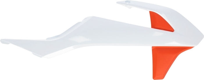 RADIATOR SCOOPS, WHITE/ORANGE