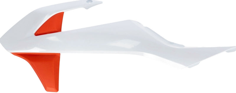 RADIATOR SCOOPS, WHITE/ORANGE