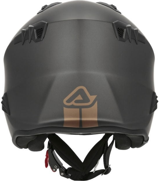 JET ARIA METALLIC HELMET, DARK GREY