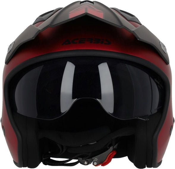 JET ARIA METALLIC HELMET, RED