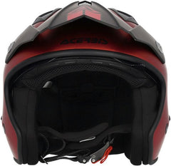 JET ARIA METALLIC HELMET, RED