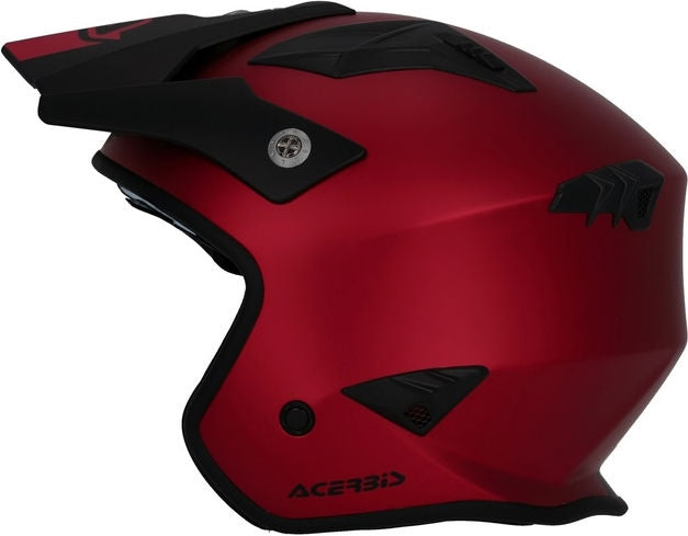 JET ARIA METALLIC HELMET, RED