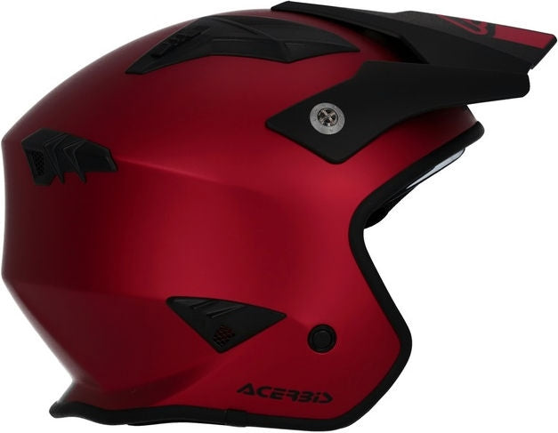 JET ARIA METALLIC HELMET, RED