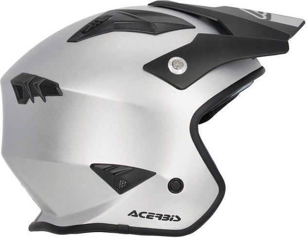 JET ARIA METALLIC HELMET, SILVER