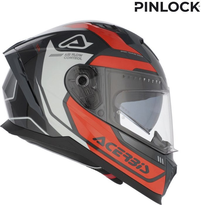 X-WAY GRAPHIC HELMET, ORANGE/GREY