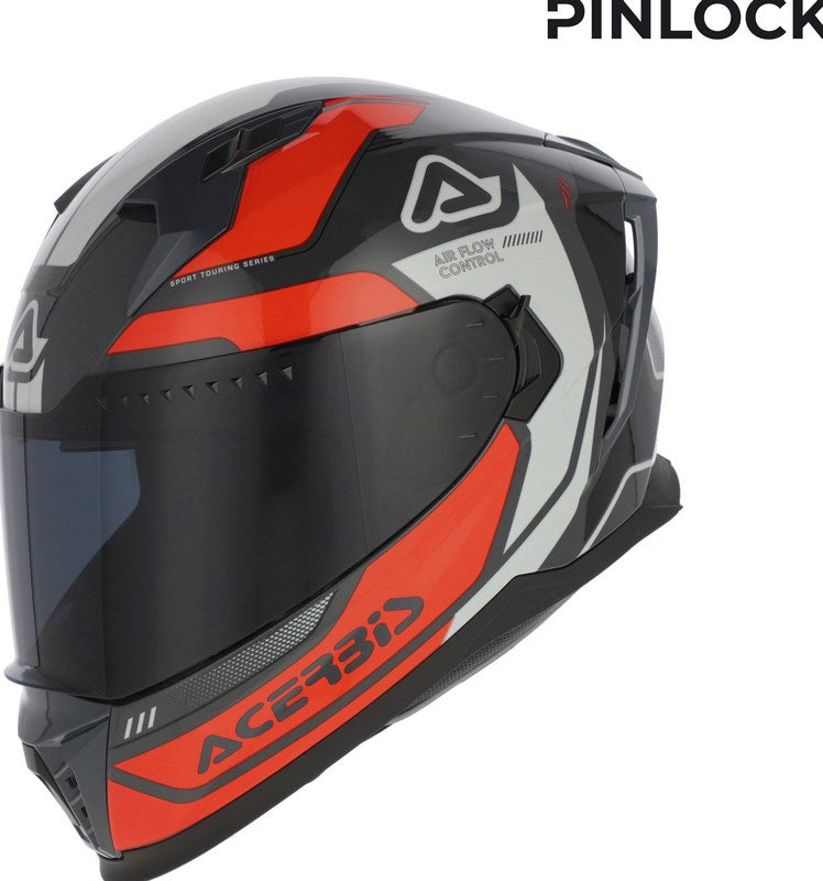 X-WAY GRAPHIC HELMET, ORANGE/GREY