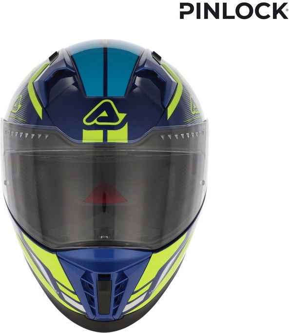 X-WAY GRAPHIC HELMET, BLUE/YELLOW