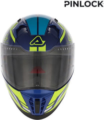 X-WAY GRAPHIC HELMET, BLUE/YELLOW