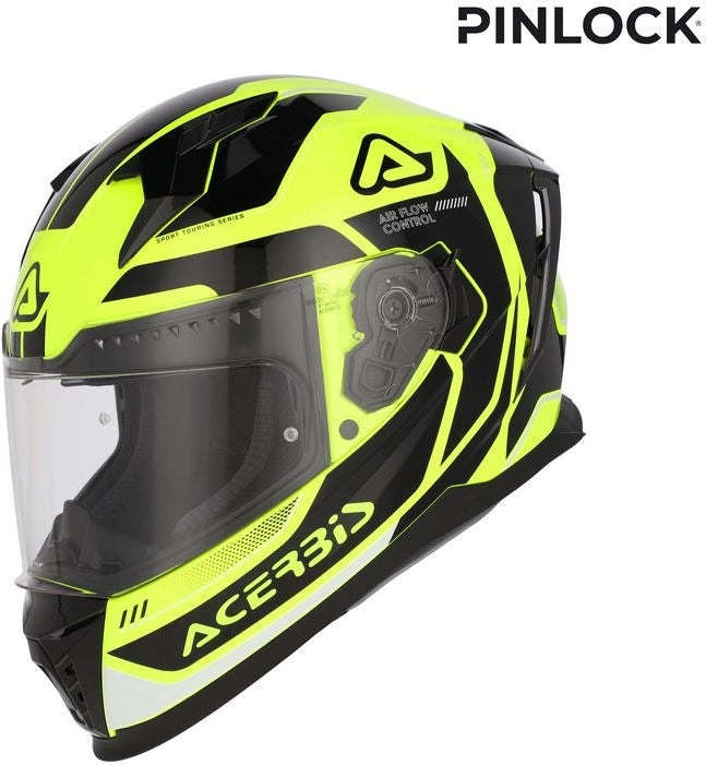 X-WAY GRAPHIC HELMET, FLUORESCENT YELLOW/BLACK