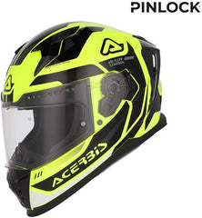 X-WAY GRAPHIC HELMET, FLUORESCENT YELLOW/BLACK