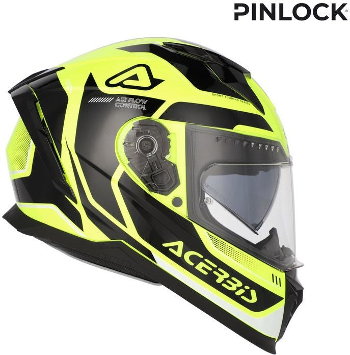 X-WAY GRAPHIC HELMET, FLUORESCENT YELLOW/BLACK