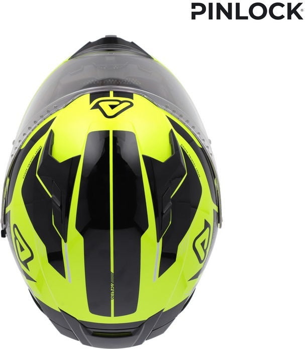 X-WAY GRAPHIC HELMET, FLUORESCENT YELLOW/BLACK