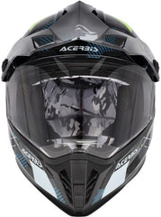 RIDER JUNIOR HELMET, BLACK/FLUO YELLOW, Size T56