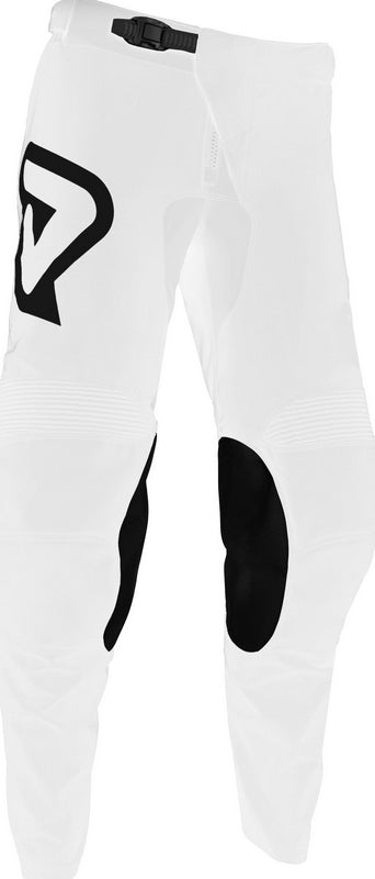 PANTS MX TRACK INC, WHITE/BLACK