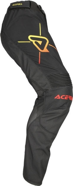 PANTS MX TRACK INC, BLACK/YELLOW